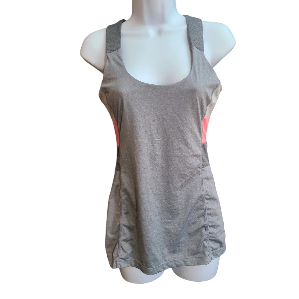 MPG gray & pink sports bra top S